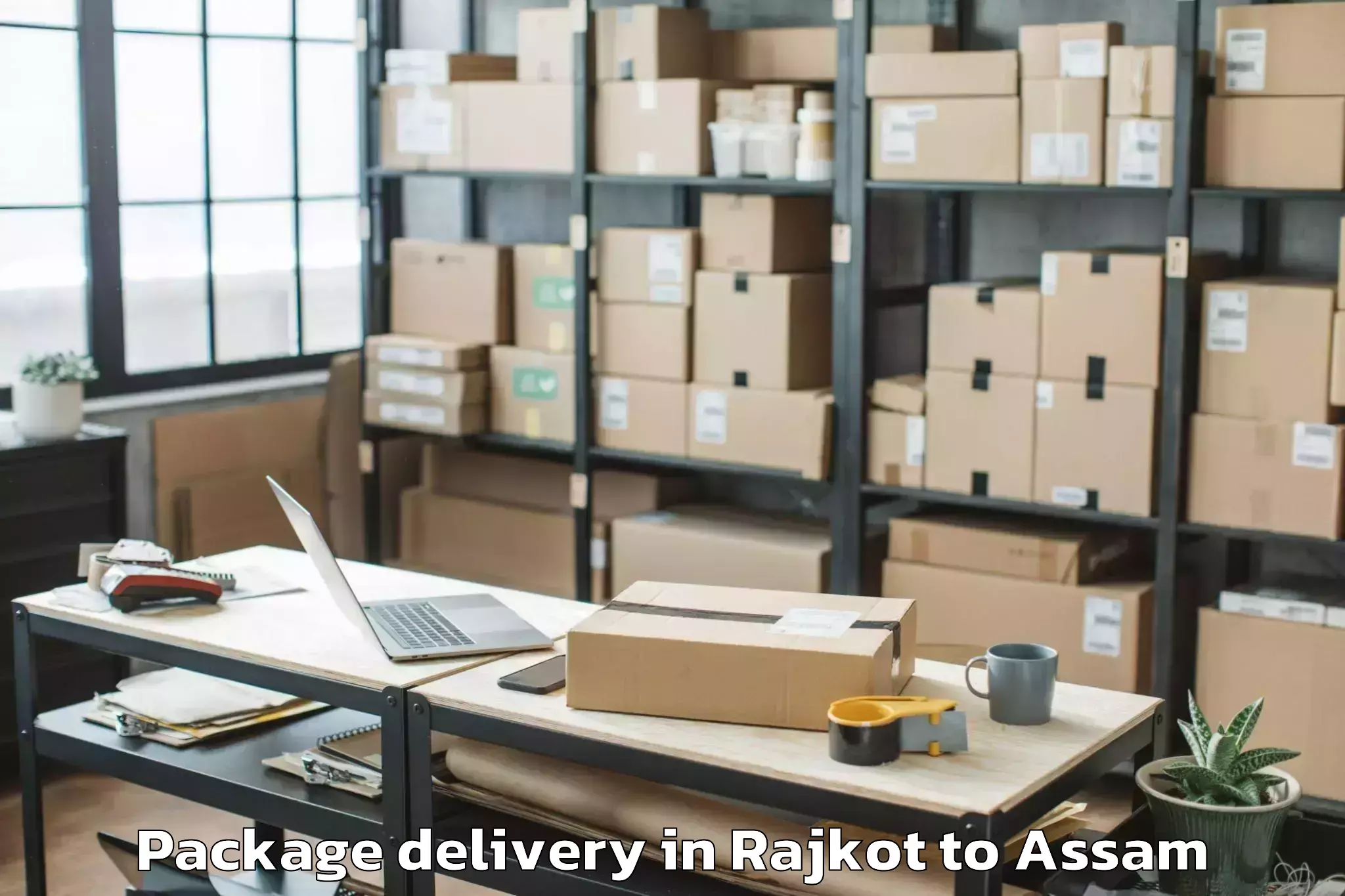 Top Rajkot to Goshaingaon Package Delivery Available